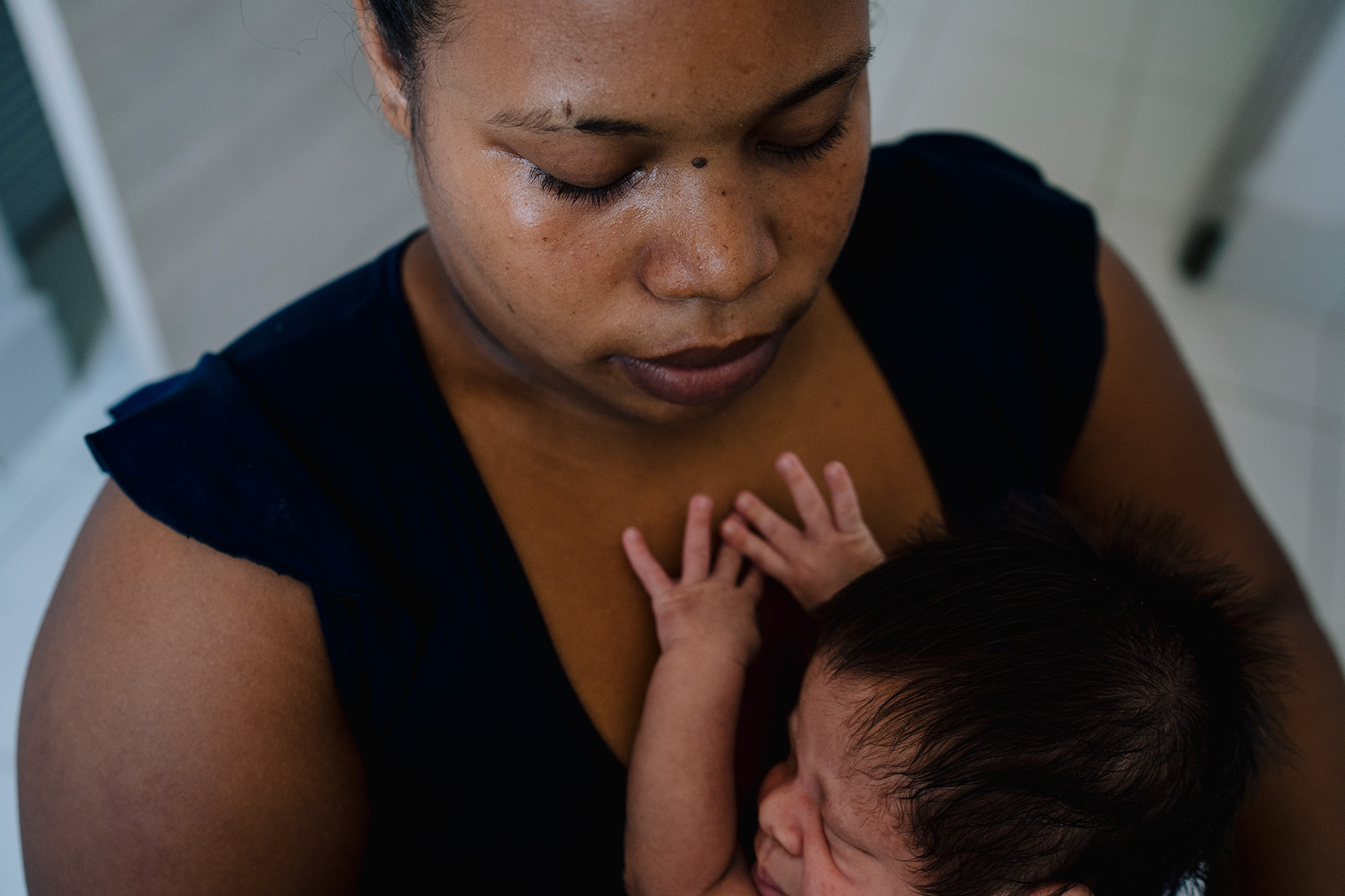 Mom Holding Baby